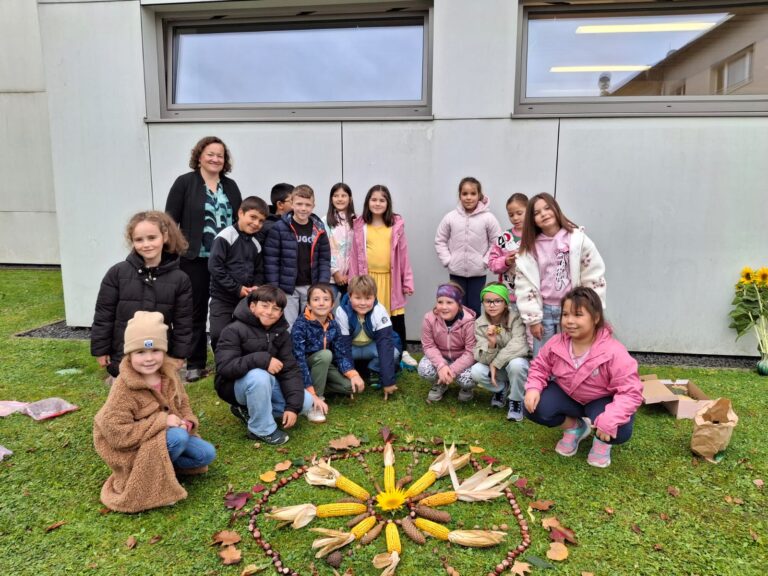 Mandala aus Naturmaterialien